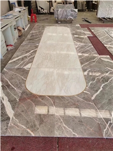 China Polished Marble Slab for Interior Decoration