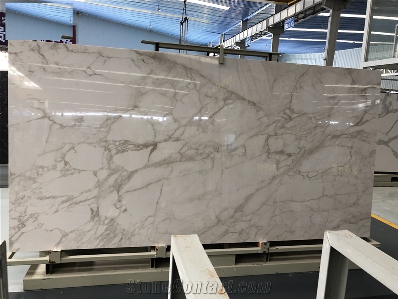 China White Artificial Stone Walling Slab Tiles
