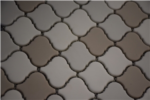 Crema Marfil Marble Lantern Shape 3" Mosaic Tile