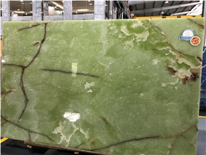 Onyx Green Wall Cladding Bookmatch Slabs