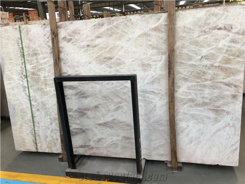 Polished Onyx Slabs for Wall Cladding with Backlit