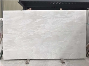 Pure White Royal Onyx Backlit Slabs for Walls