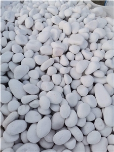 Tumbled Prilep White Marble Stone Pebbles