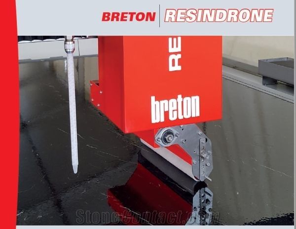 Breton ResinDrone Robot-Automatic Resin Treatment of Slabs