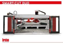 Breton SMART-CUT DUO 2-head CNC cutting centre with 5 Axis