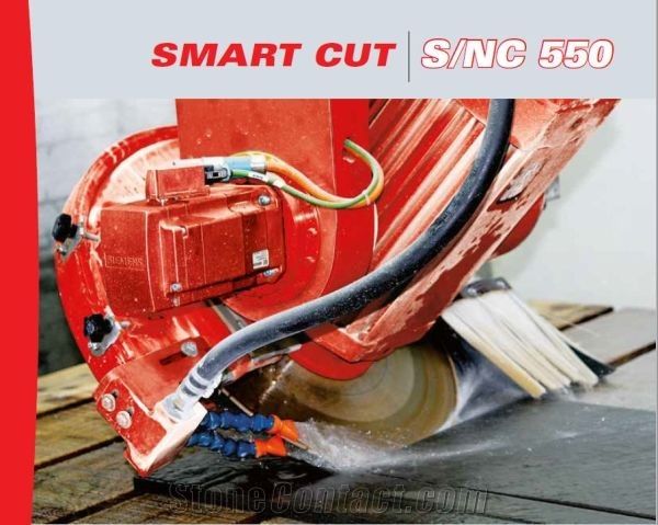 Smart-Cut 550-CNC bridge saw with rotating head