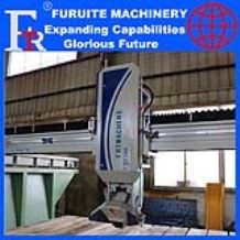FRT-350 steel frame laser infrared bridge saw 45 degree cutting machine 360 degree rotating worktable