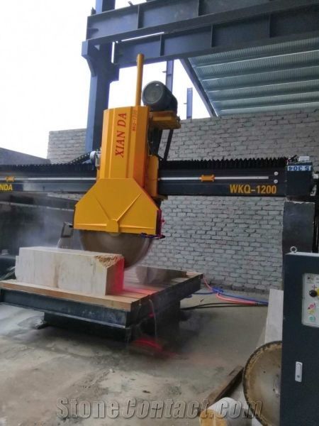 Middle Block Stone Cutting Machine, Giant Disc Bridge Block Saw Machine WKQ-1200/1400