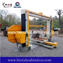 Block squaring wire saw machine