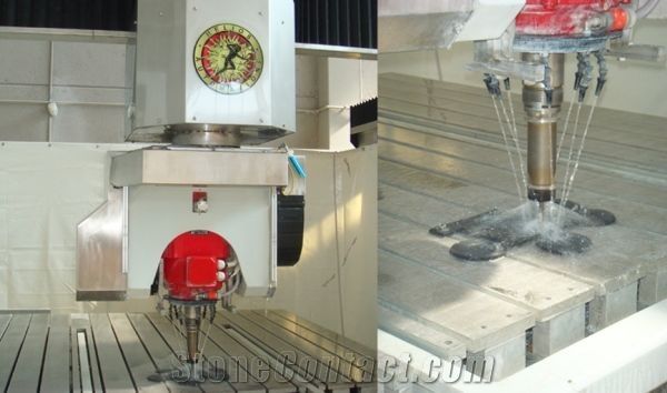 5-axis Machining center and Bridge saw