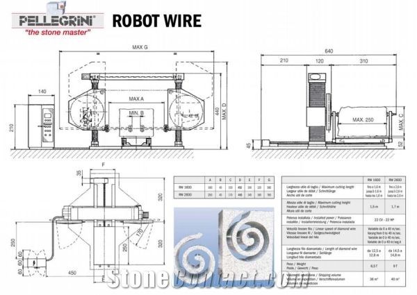 Robot wire 1600-2600 Cutting Profiling Machine