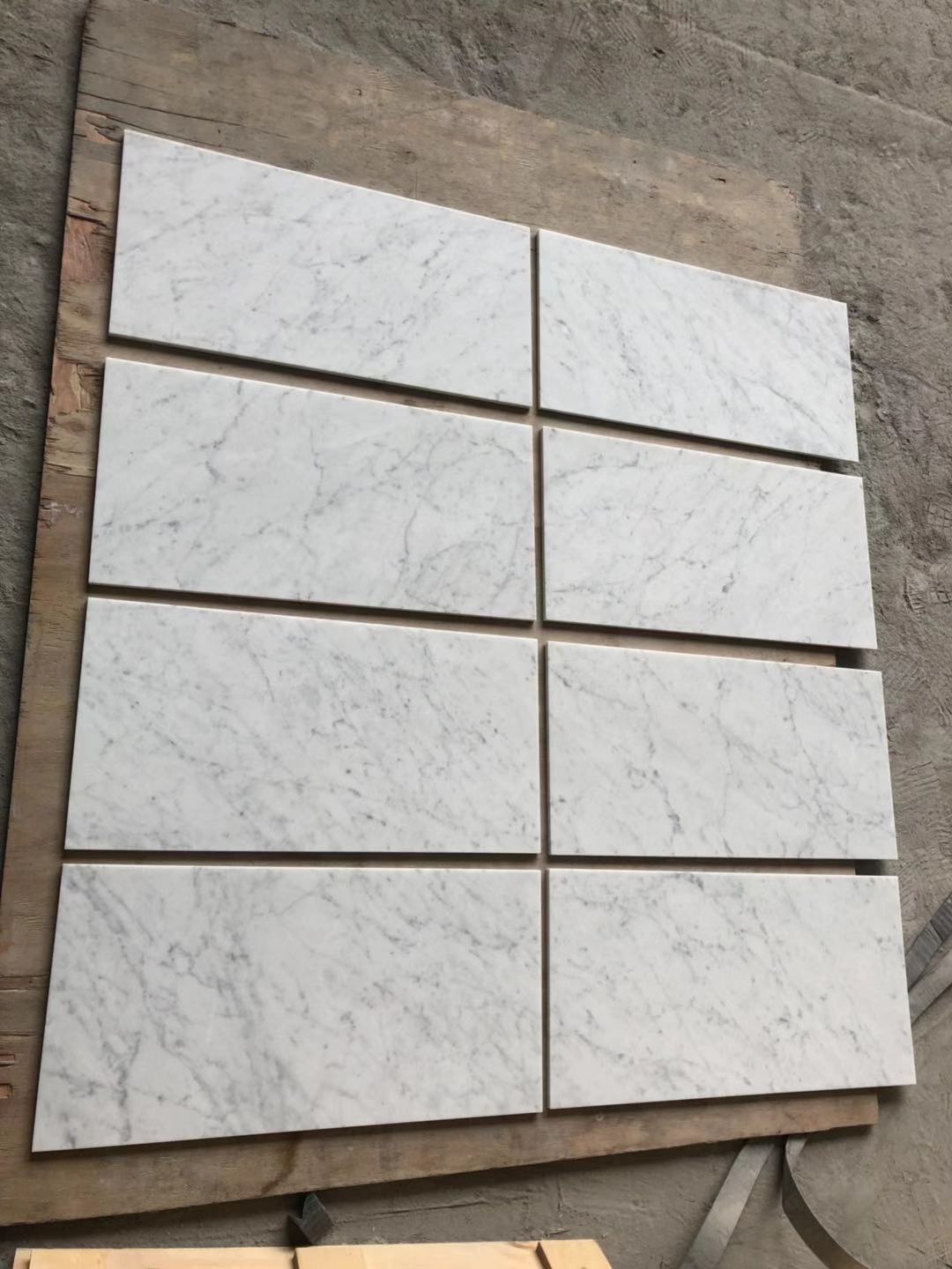 Carrara White Marble 12"X24" Tile