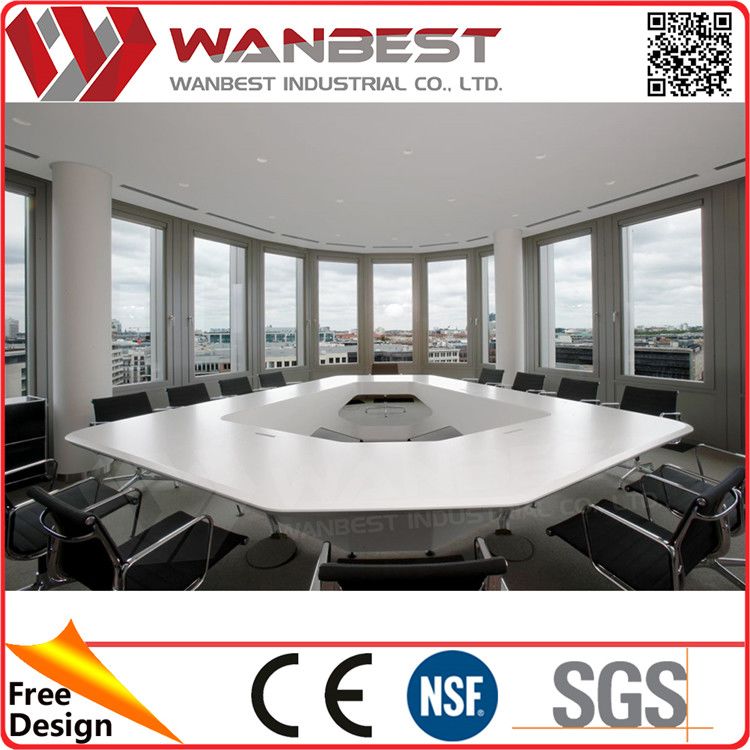 CD-003-5Best Quality White Polygon Hi Macs   Conference Table  1.jpg