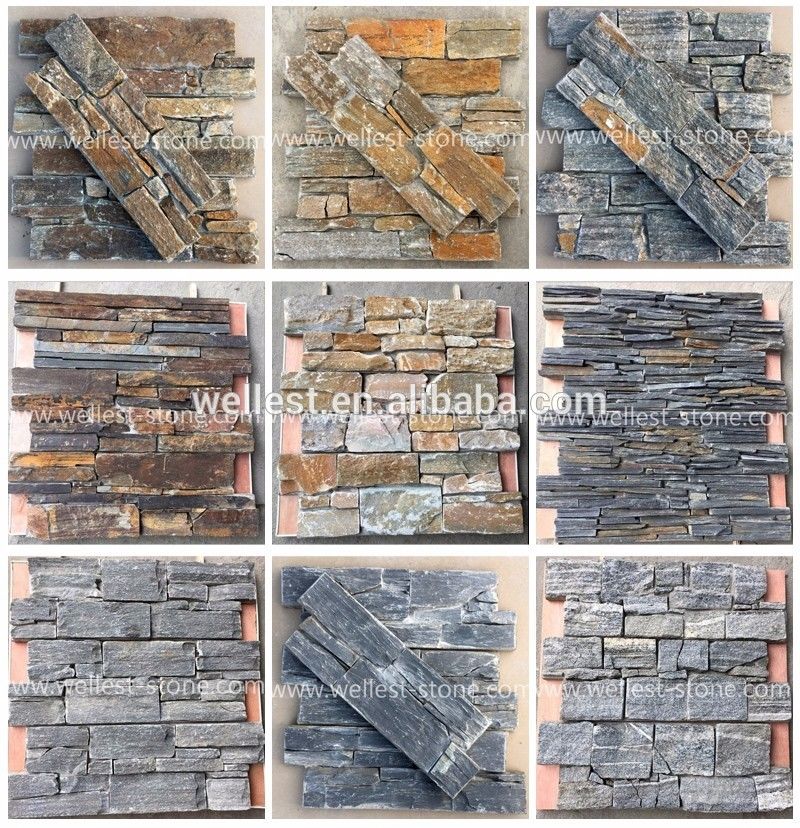 Eco-Friendly Feature and slate Material wall cladding culture stone