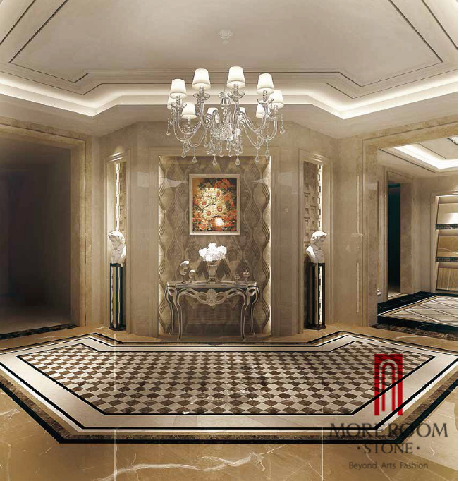 Turkey marble floor stone frame mirrors wall decor