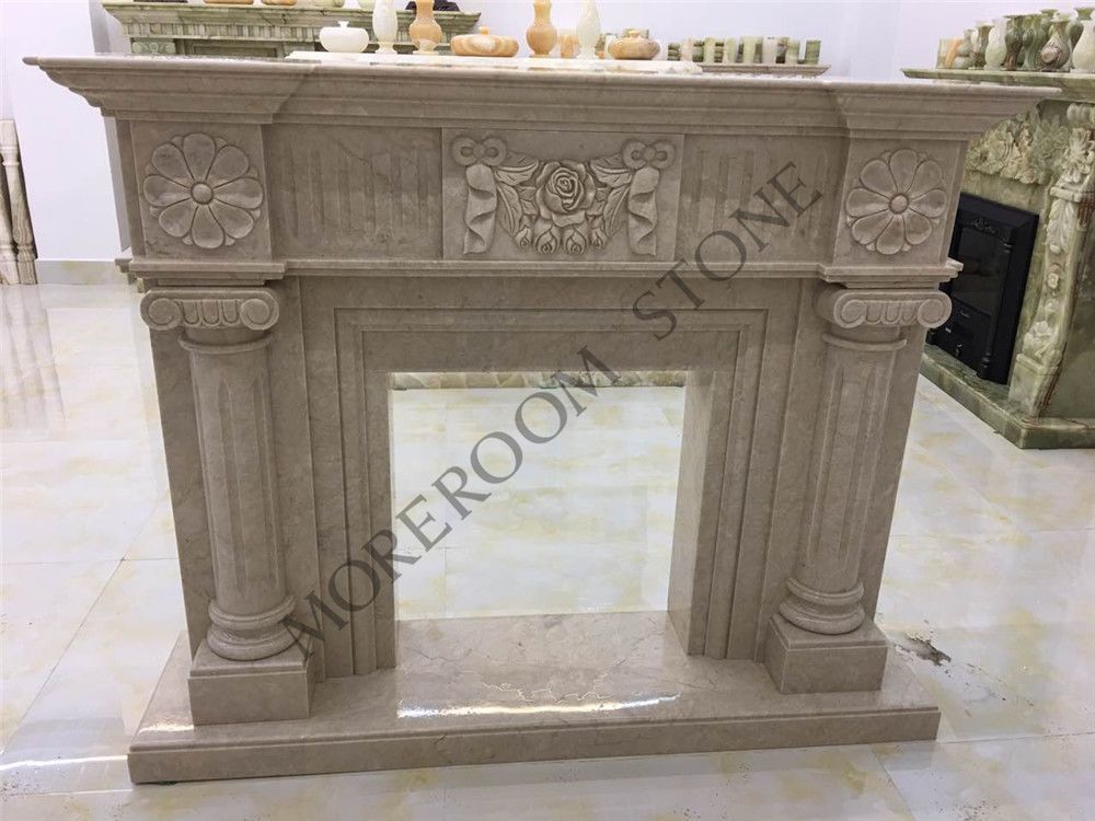 Promotional Discount Price White Carrara Marble Tile Fireplace Design in Stock.jpg
