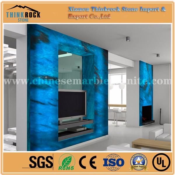 China natural cyan turquoise agate Stone Tiles for TV wall surroundings.jpg