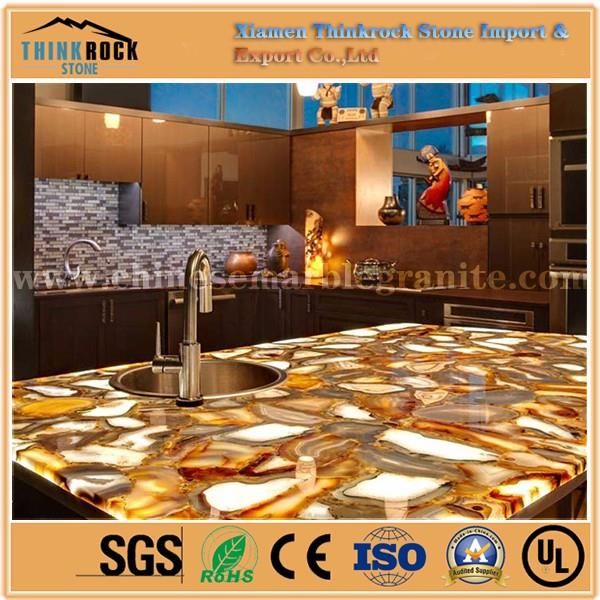 China Natural Charming Orange Semiprecious Stone kitchen countertops tiles.jpg