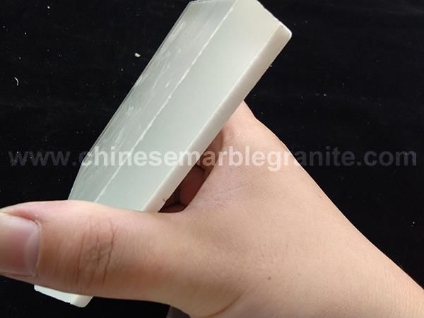 16mm Polished crystal white Marble Veneer glass Composite Panel for wall cladding tiles