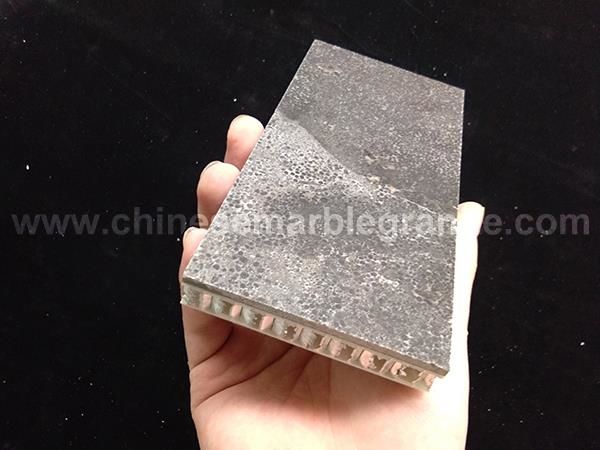 polished grey marble Veneer Aluminium Honeycomb core plastic Panel for column claddings