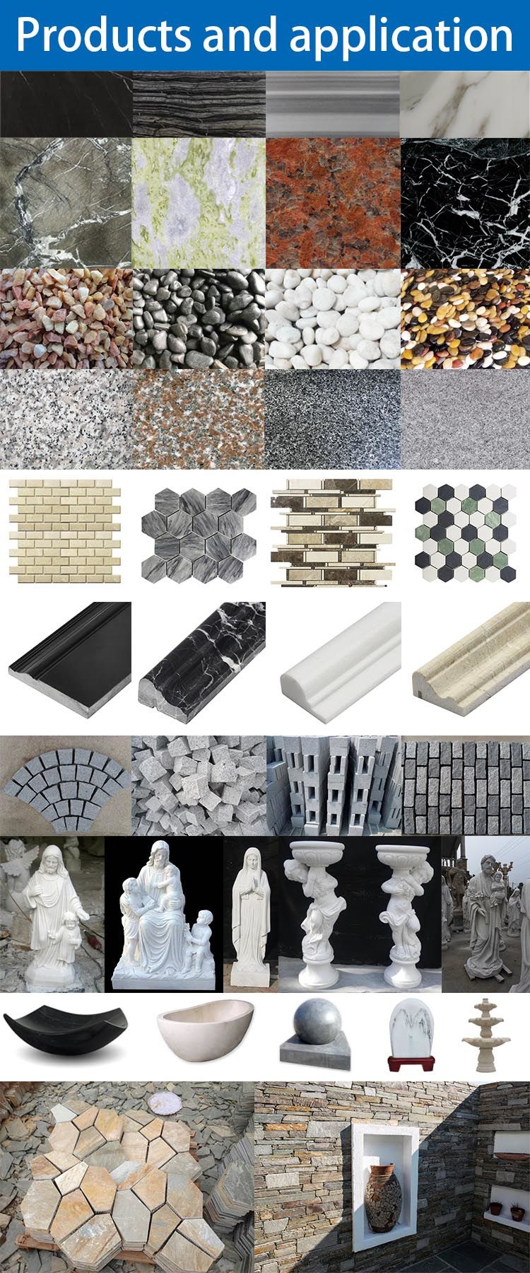 China factory new design form Dolomiti white shaped marble slab mosaic tile