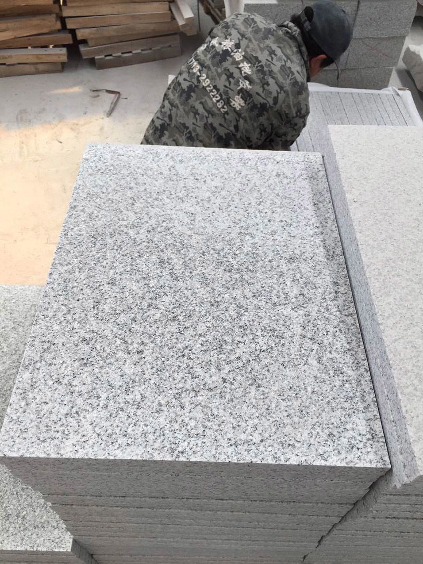 Chinese cheap Large hubei granite G603 Block paving stone