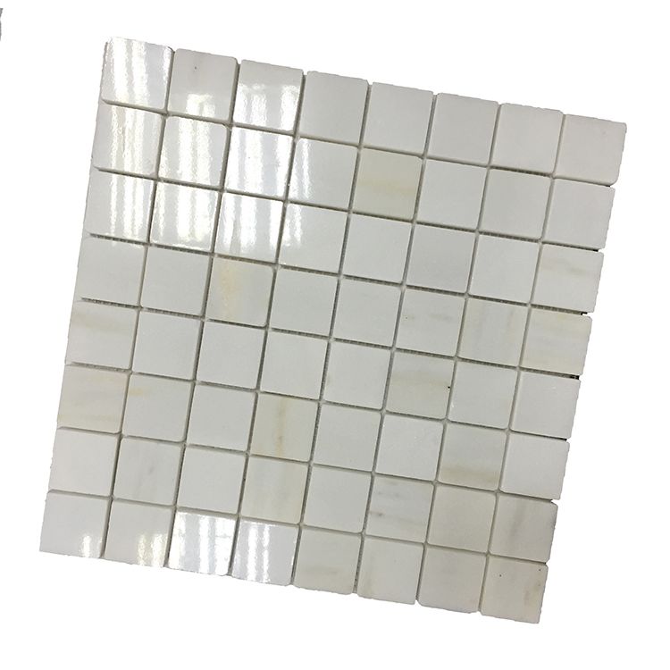 White Bprder Tile Laminate 10mm Natural Marble Mosaic For Sale