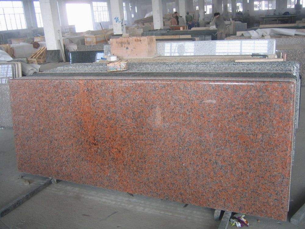 Polished G562 Granite Precut Red kitchen Countertops