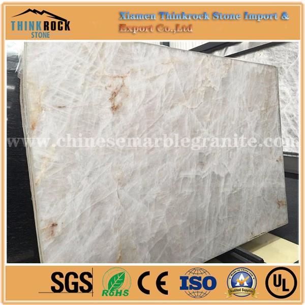 china polished natural beautiful White Quartz slabs manufacturers.jpg