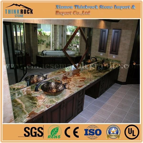 chinese Reddish brown veins green onyx marble kitchen countertops.jpg