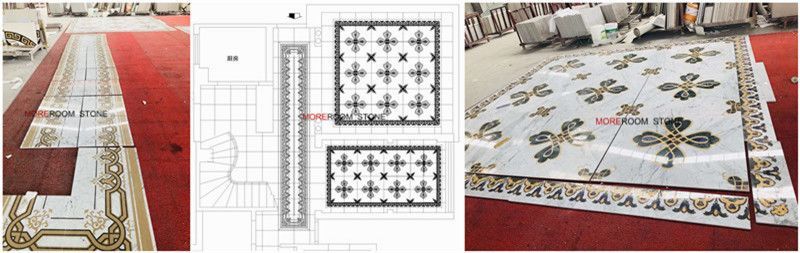 customized water-jet marble flooring inlay.jpg