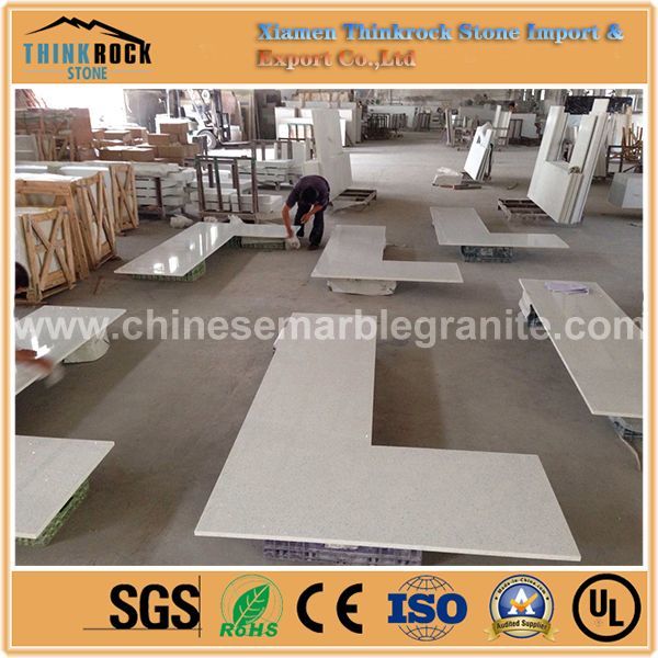 chinese natural galaxy single white quartz Kitchen Countertops for landscape manufacturers.JPG