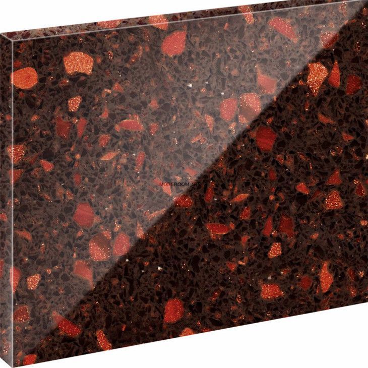 red crystal quartz stone for kitchen countertops.jpg