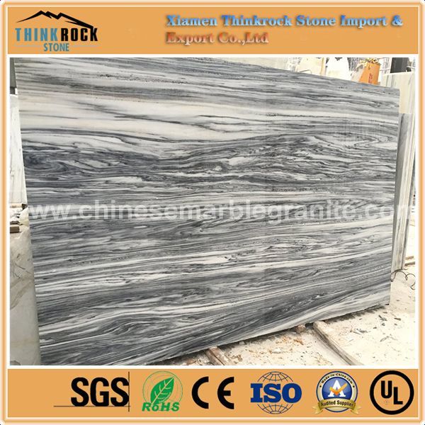 solid surface Black Spray Flower veins grey marble wall tiles for recreation club.jpg
