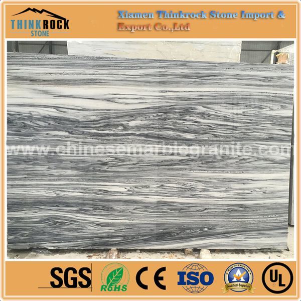sophisticated Black Spray Flower veins grey marble wall tiles for offices.jpg
