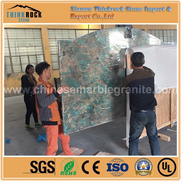 dramatic mix of rich colors Amazon big fish scale green marble island countertop for offices.jpg