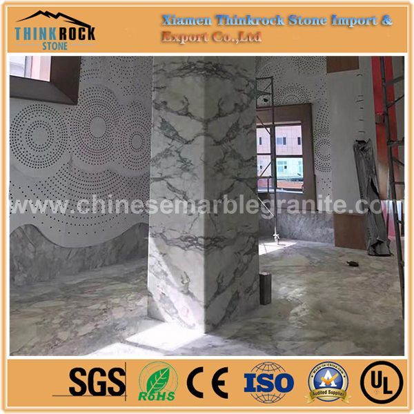 solid surface Arabescato black veins white marble stair steps for our own house.jpg