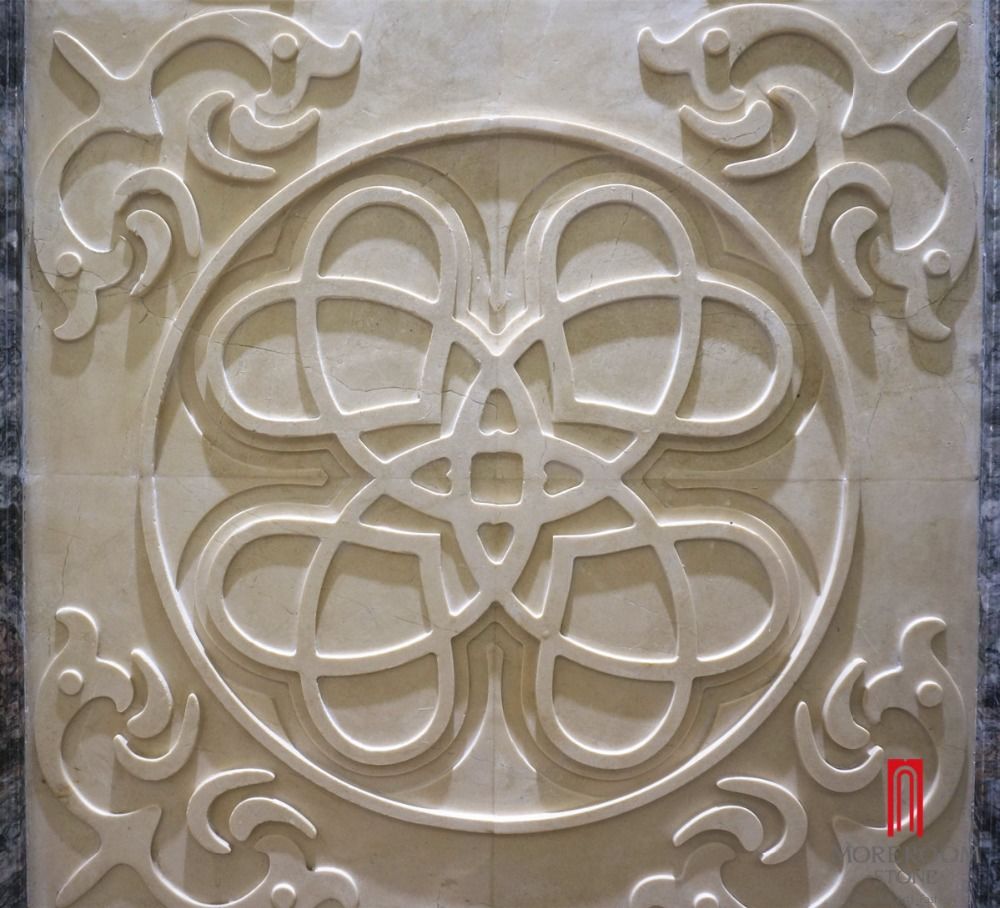 ML-A015 Moreroom 3D marble carving for wall decor 3.jpg
