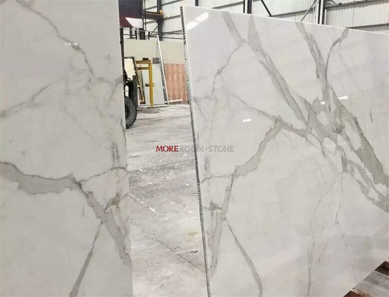 lightweight calacatta white marble slab with aluminum honeycomb.jpg