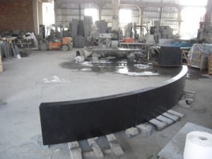 Curved G684 Black Granite For Hall Of Gallery Paving Stone - Thinkrock