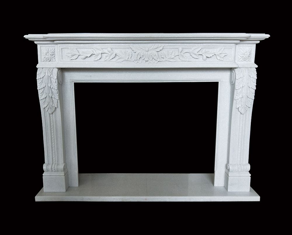 雪花白壁炉-snow white marble Fireplace (6).jpg