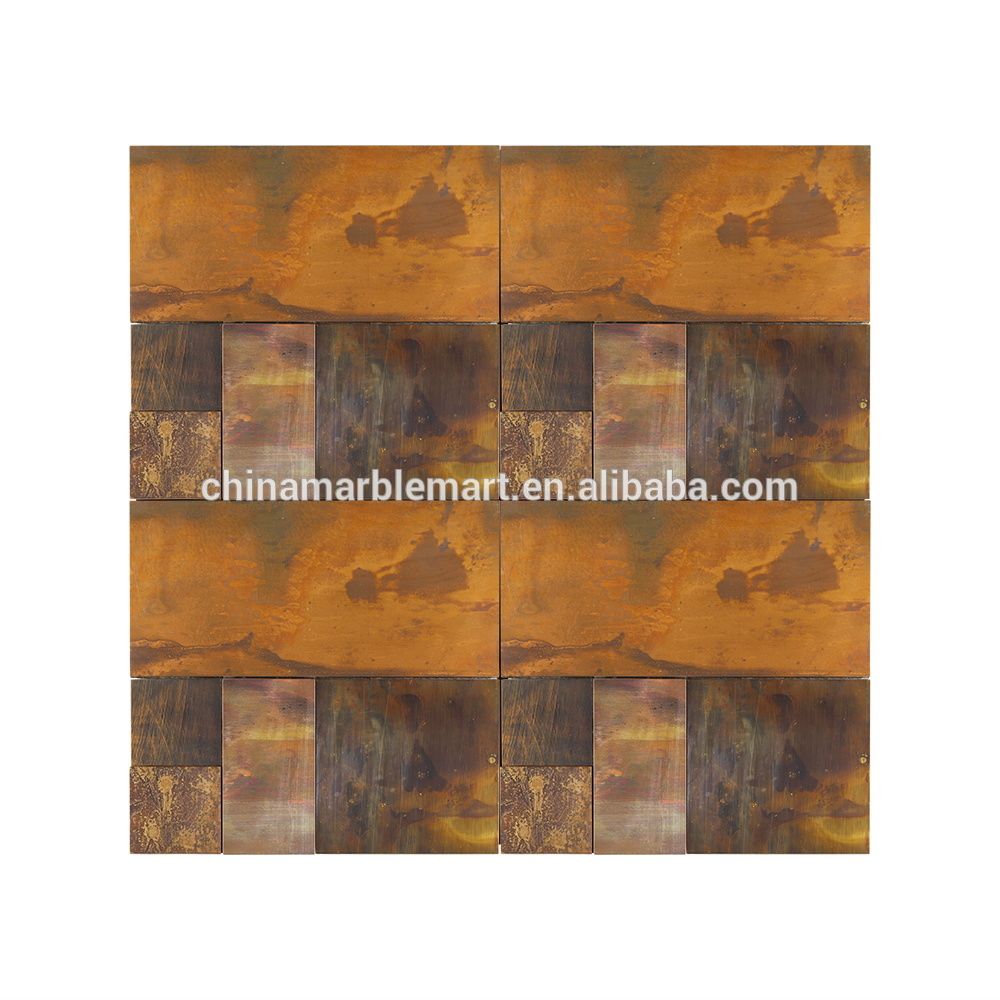 home decor luxury modern antique bronze mosaic Mixed Copper Mosaic For Bathroom Wall copper mosaic tile