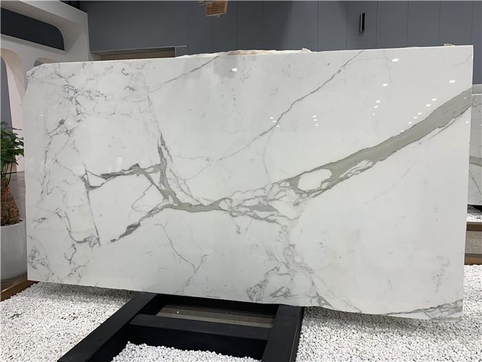 Calacatta white marble slab (68)