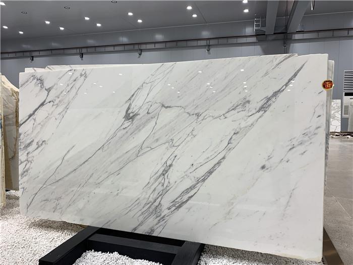 Calacatta white marble slab (59)