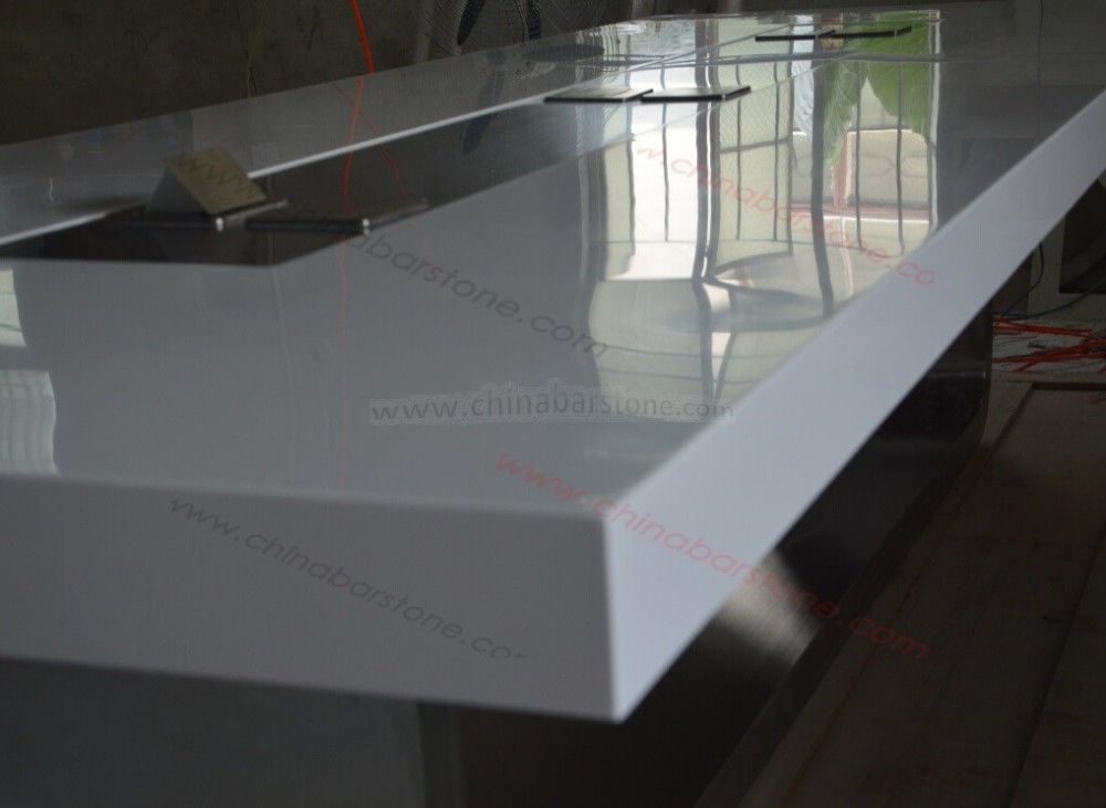 High glossy solid surface meeting table