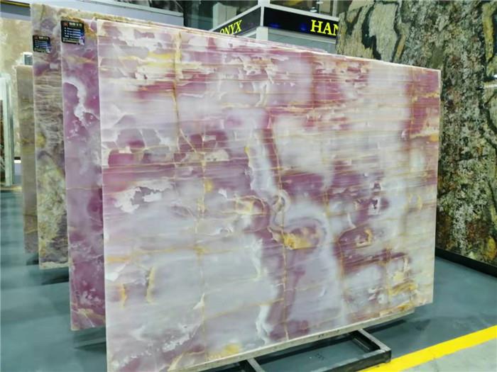 Violet onyx for flooring wall