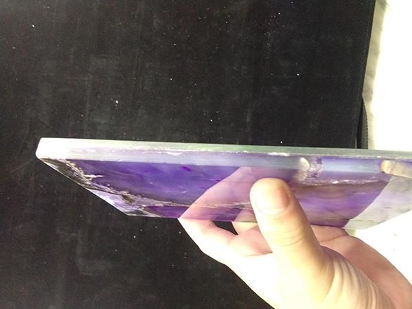 practical luxurious polished solid purple agate stone glass composite purple agate best price countertops for work station