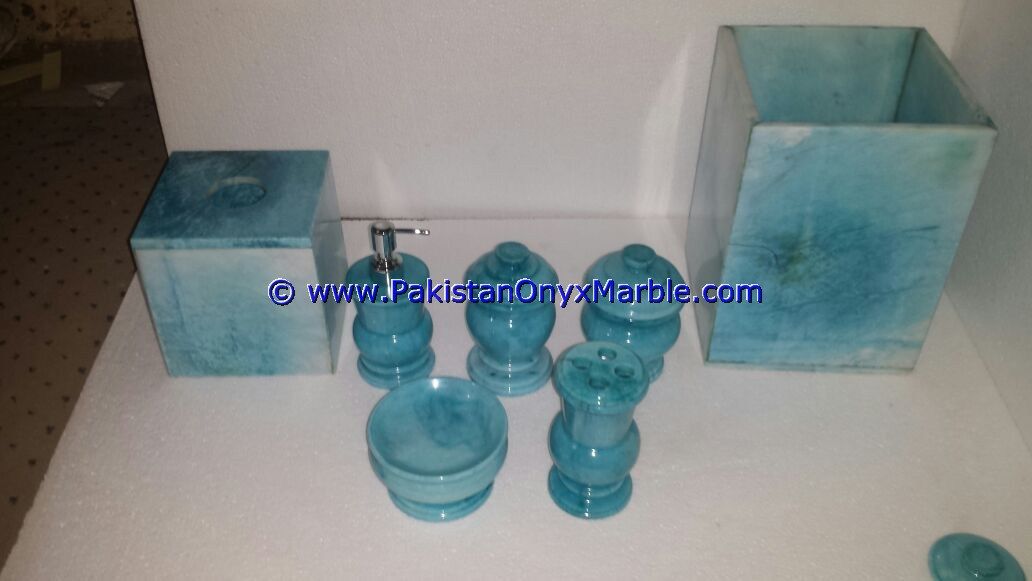 marble bathroom accessories set colored tumbler, tooth brush, tissue box, holder, soap pump, dish, dustbin, tray-04