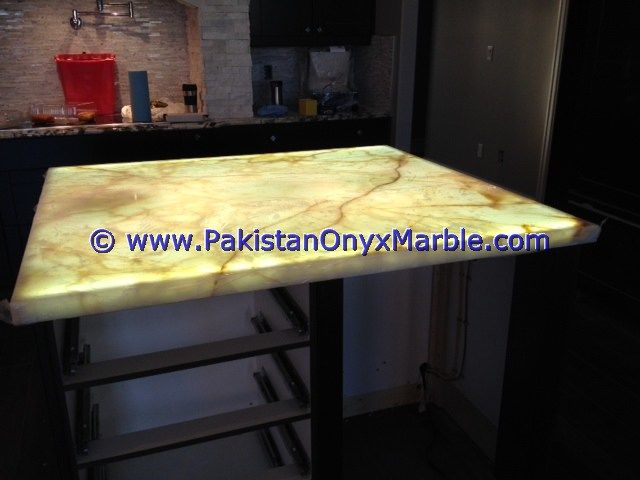 Backlit Onyx Tables Tops Dining & Coffee Tables-10