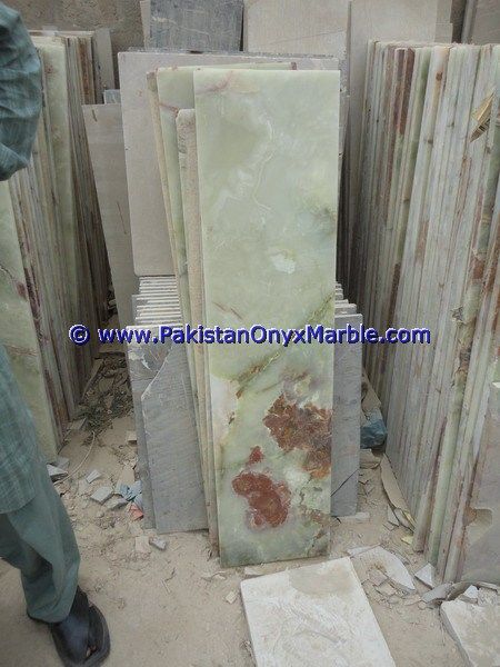 Afghan Green Jade Onyx Columns-12